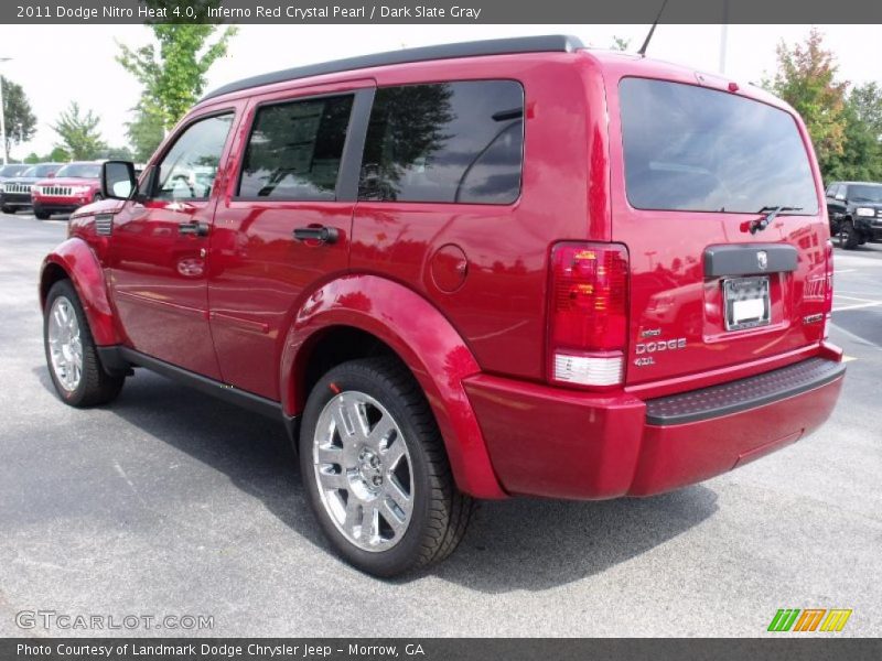 Inferno Red Crystal Pearl / Dark Slate Gray 2011 Dodge Nitro Heat 4.0