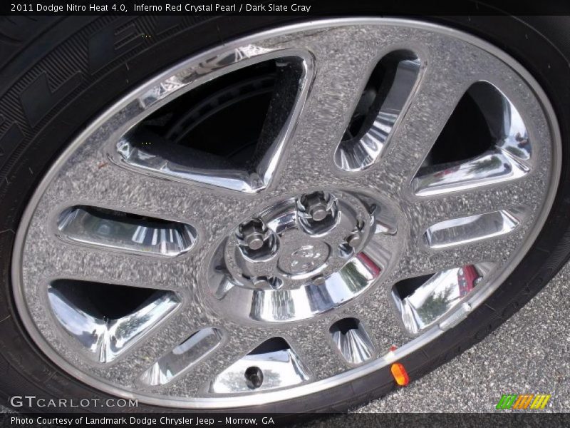Inferno Red Crystal Pearl / Dark Slate Gray 2011 Dodge Nitro Heat 4.0