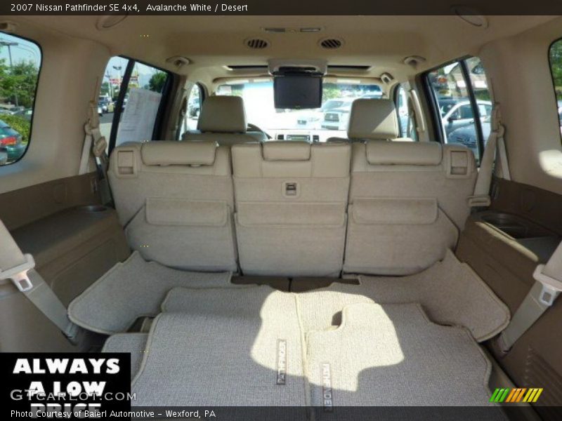 Avalanche White / Desert 2007 Nissan Pathfinder SE 4x4