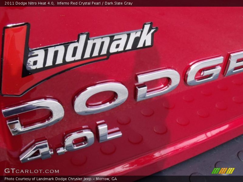 Inferno Red Crystal Pearl / Dark Slate Gray 2011 Dodge Nitro Heat 4.0