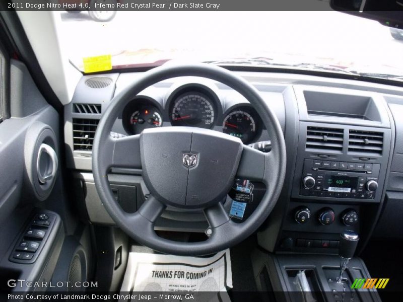 Inferno Red Crystal Pearl / Dark Slate Gray 2011 Dodge Nitro Heat 4.0