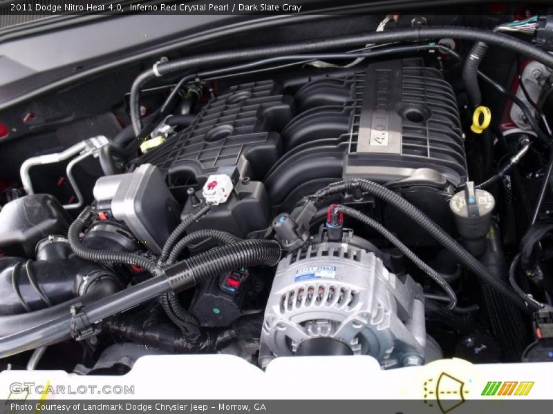 Inferno Red Crystal Pearl / Dark Slate Gray 2011 Dodge Nitro Heat 4.0