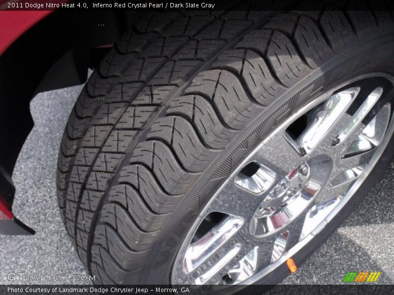 Inferno Red Crystal Pearl / Dark Slate Gray 2011 Dodge Nitro Heat 4.0