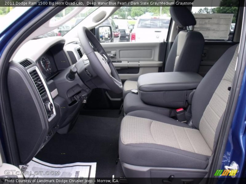 Deep Water Blue Pearl / Dark Slate Gray/Medium Graystone 2011 Dodge Ram 1500 Big Horn Quad Cab