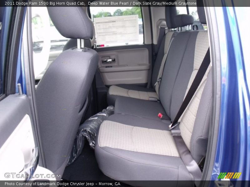 Deep Water Blue Pearl / Dark Slate Gray/Medium Graystone 2011 Dodge Ram 1500 Big Horn Quad Cab