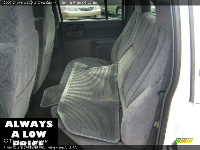 Summit White / Graphite 2002 Chevrolet S10 LS Crew Cab 4x4