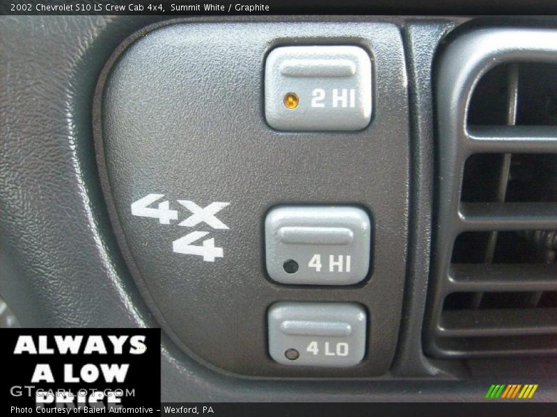 Summit White / Graphite 2002 Chevrolet S10 LS Crew Cab 4x4