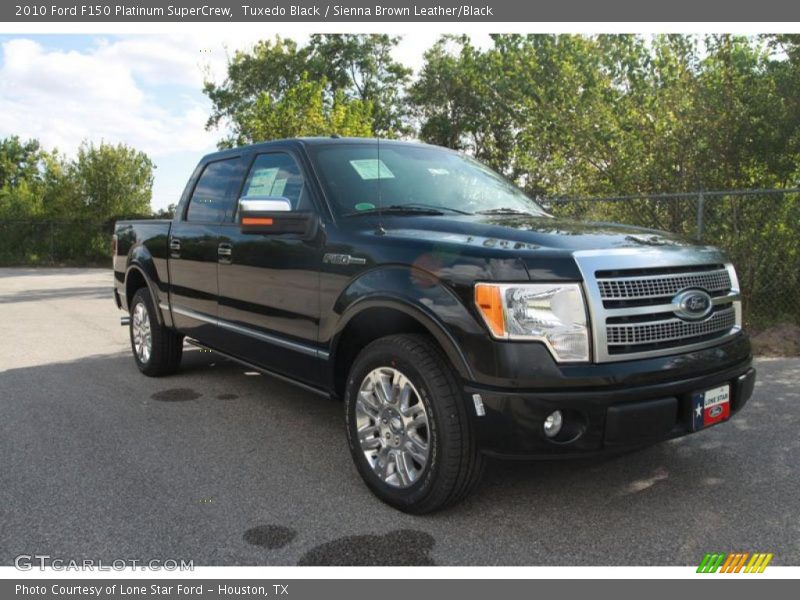Tuxedo Black / Sienna Brown Leather/Black 2010 Ford F150 Platinum SuperCrew