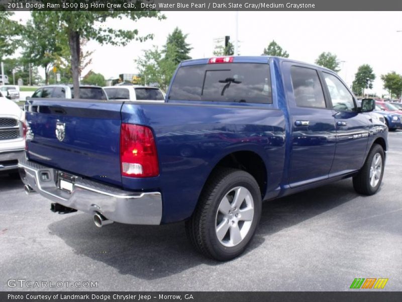 Deep Water Blue Pearl / Dark Slate Gray/Medium Graystone 2011 Dodge Ram 1500 Big Horn Crew Cab