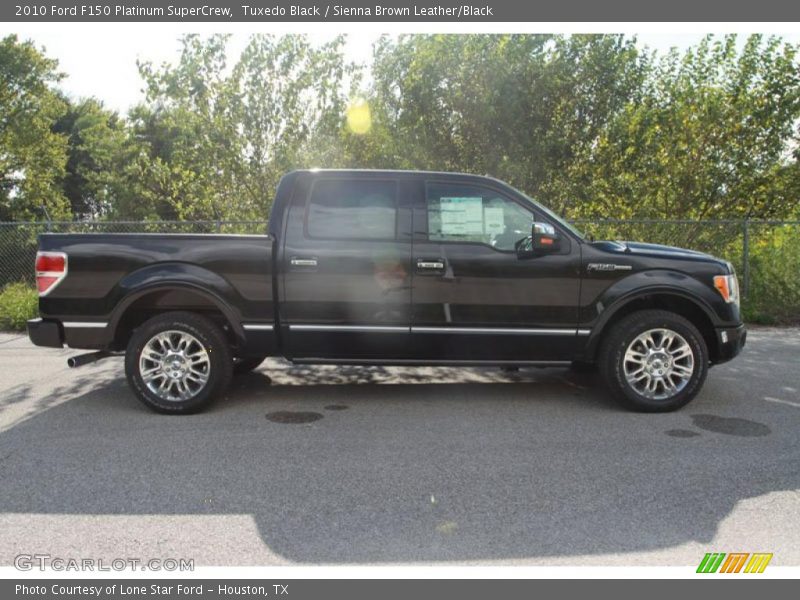 Tuxedo Black / Sienna Brown Leather/Black 2010 Ford F150 Platinum SuperCrew