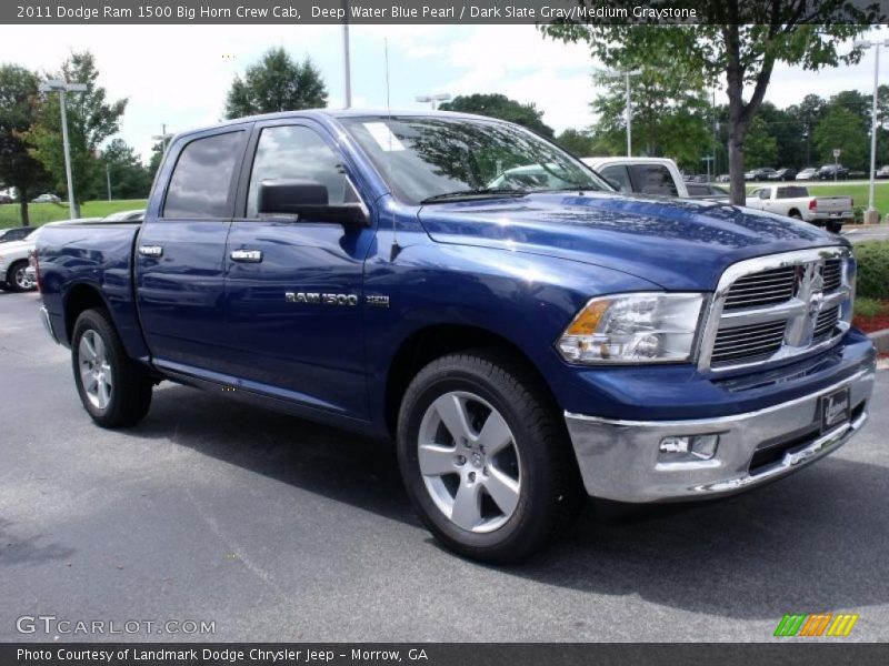 Deep Water Blue Pearl / Dark Slate Gray/Medium Graystone 2011 Dodge Ram 1500 Big Horn Crew Cab