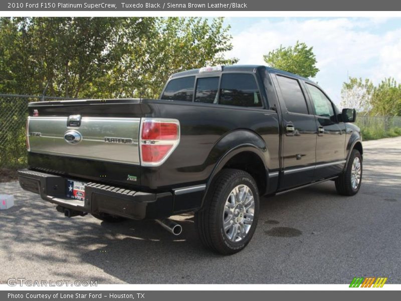 Tuxedo Black / Sienna Brown Leather/Black 2010 Ford F150 Platinum SuperCrew