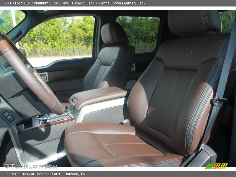 Tuxedo Black / Sienna Brown Leather/Black 2010 Ford F150 Platinum SuperCrew