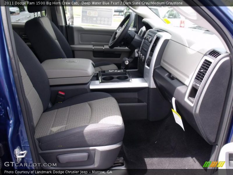 Deep Water Blue Pearl / Dark Slate Gray/Medium Graystone 2011 Dodge Ram 1500 Big Horn Crew Cab