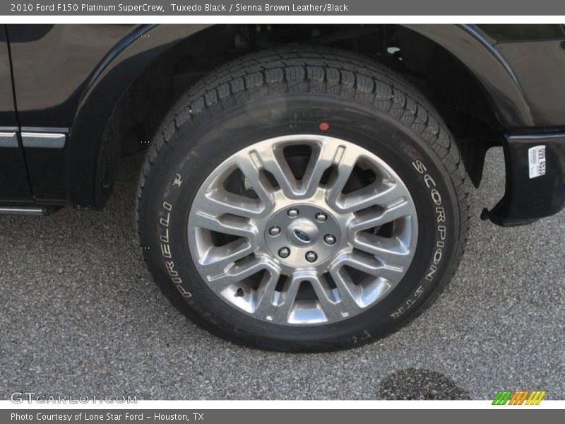 Tuxedo Black / Sienna Brown Leather/Black 2010 Ford F150 Platinum SuperCrew