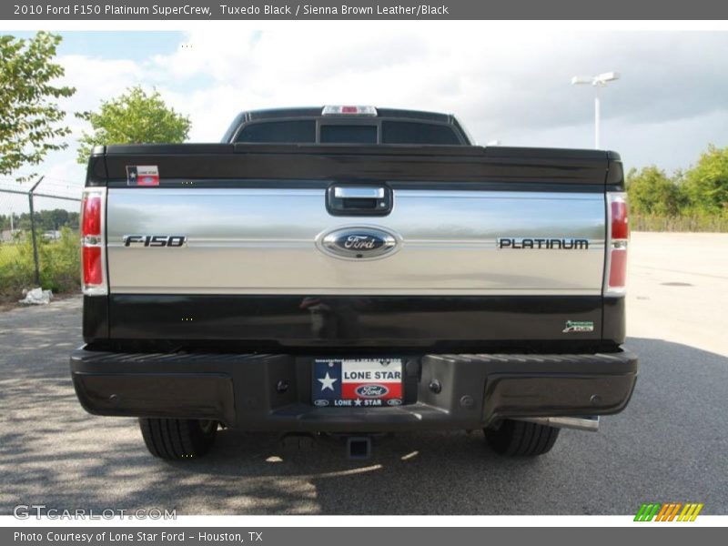 Tuxedo Black / Sienna Brown Leather/Black 2010 Ford F150 Platinum SuperCrew