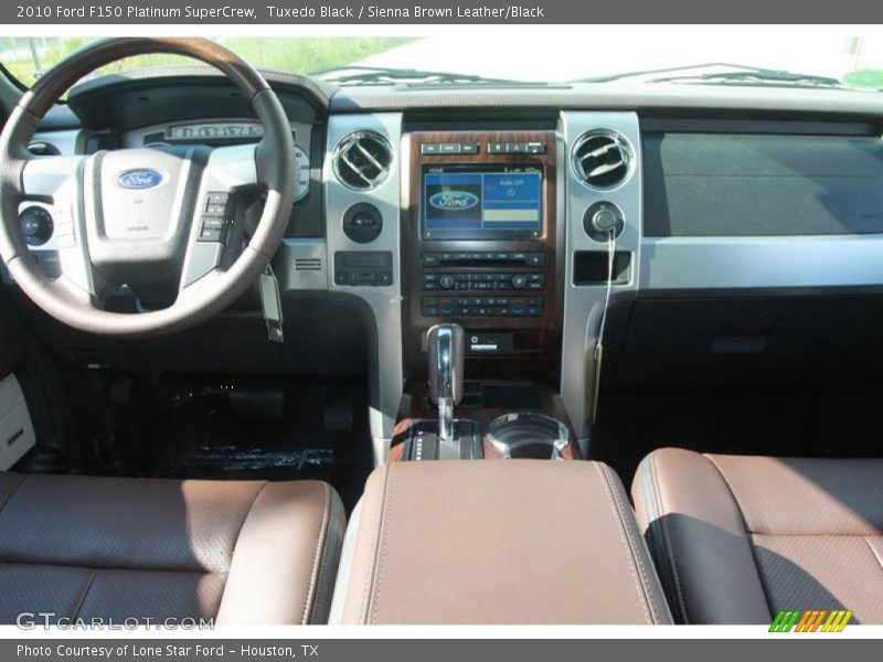 Tuxedo Black / Sienna Brown Leather/Black 2010 Ford F150 Platinum SuperCrew