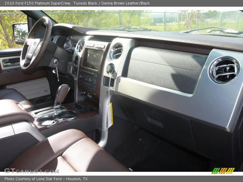 Tuxedo Black / Sienna Brown Leather/Black 2010 Ford F150 Platinum SuperCrew