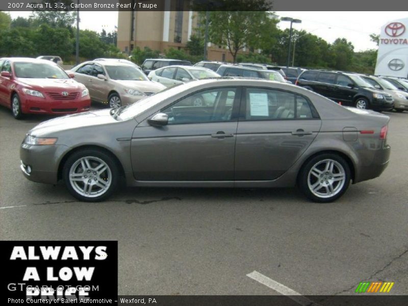 Carbon Bronze Pearl / Taupe 2007 Acura TL 3.2