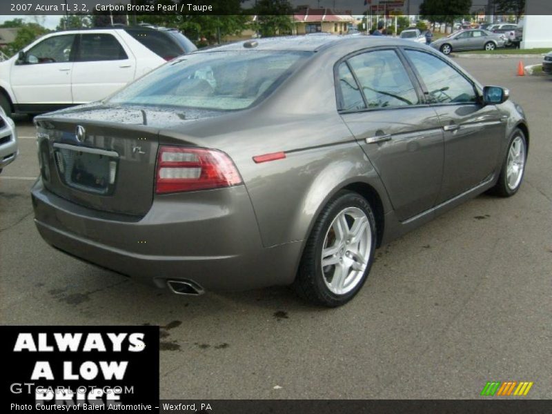 Carbon Bronze Pearl / Taupe 2007 Acura TL 3.2