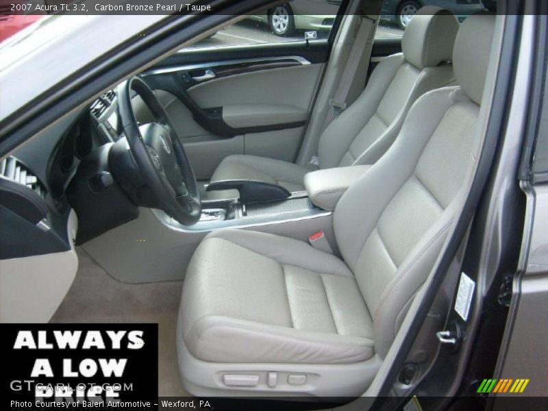 Carbon Bronze Pearl / Taupe 2007 Acura TL 3.2