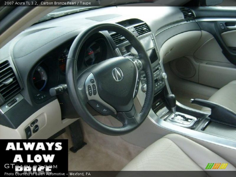 Carbon Bronze Pearl / Taupe 2007 Acura TL 3.2