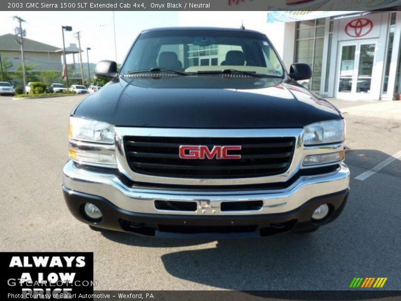 Onyx Black / Neutral 2003 GMC Sierra 1500 SLT Extended Cab 4x4