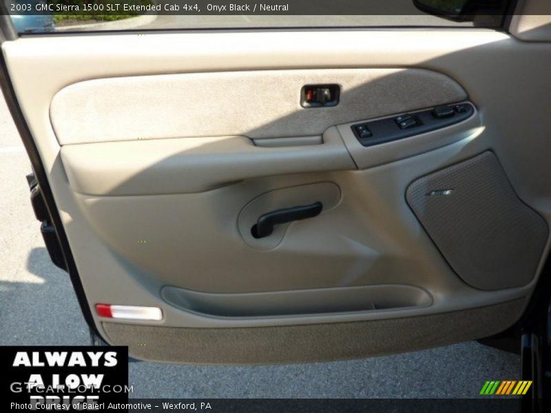 Onyx Black / Neutral 2003 GMC Sierra 1500 SLT Extended Cab 4x4