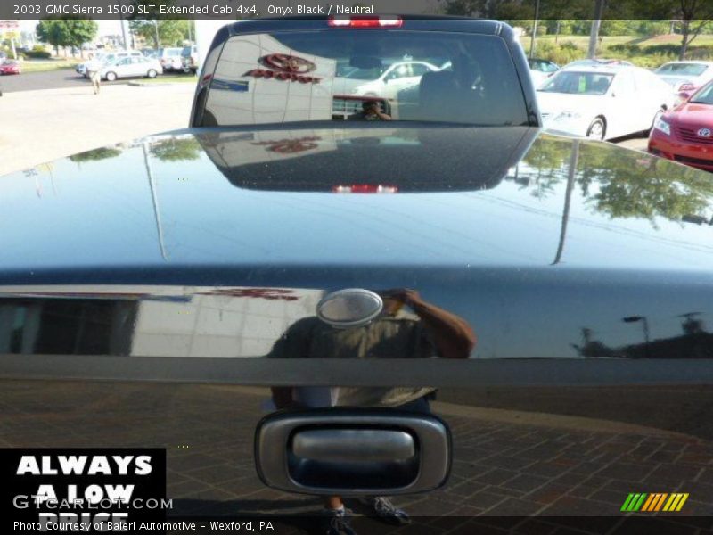 Onyx Black / Neutral 2003 GMC Sierra 1500 SLT Extended Cab 4x4