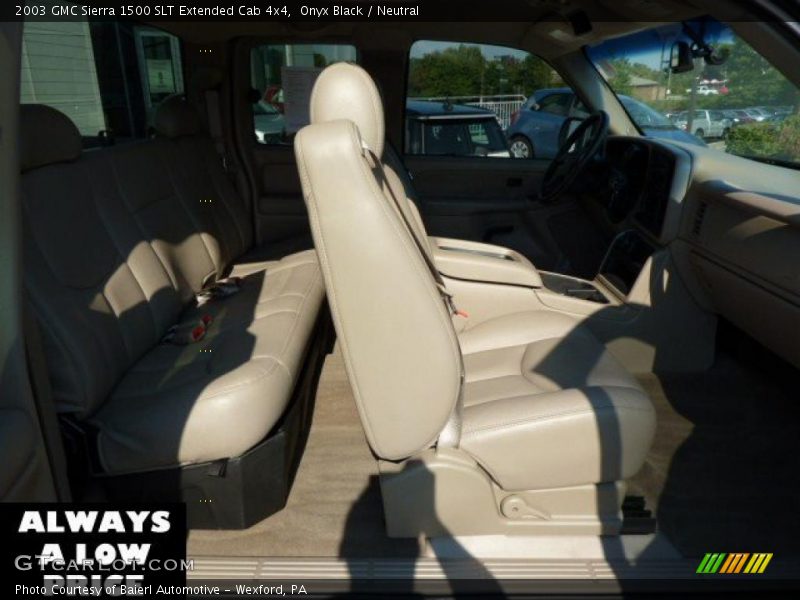 Onyx Black / Neutral 2003 GMC Sierra 1500 SLT Extended Cab 4x4