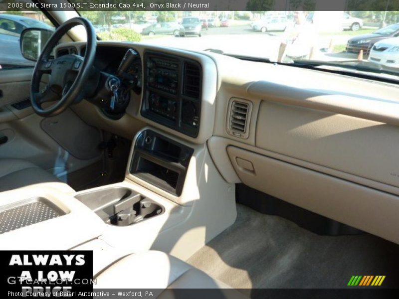 Onyx Black / Neutral 2003 GMC Sierra 1500 SLT Extended Cab 4x4