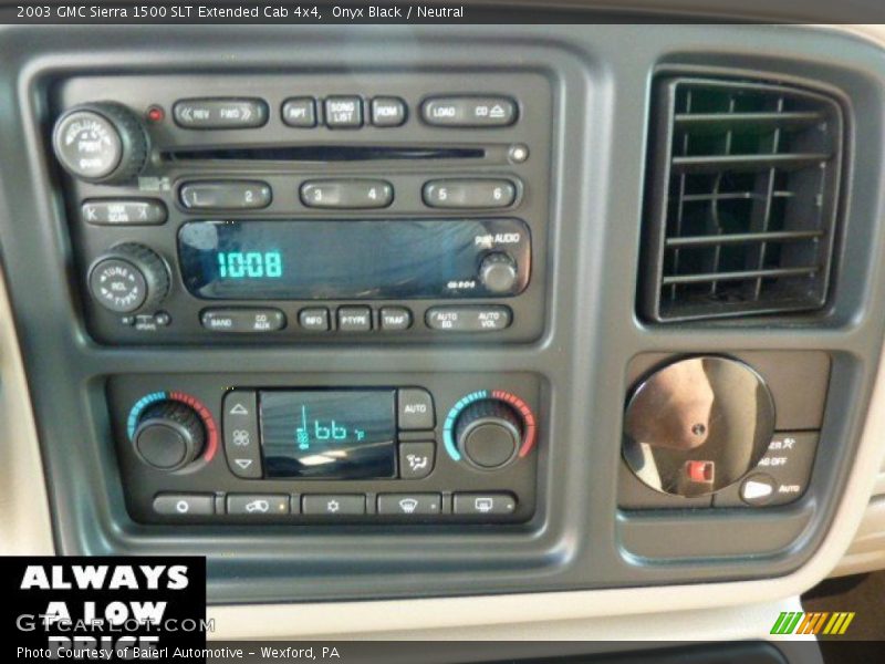 Onyx Black / Neutral 2003 GMC Sierra 1500 SLT Extended Cab 4x4