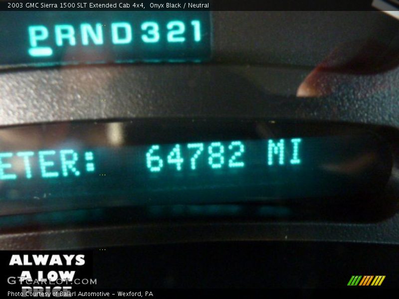 Onyx Black / Neutral 2003 GMC Sierra 1500 SLT Extended Cab 4x4