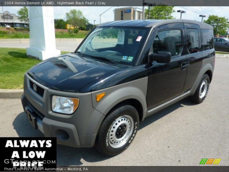 Nighthawk Black Pearl / Gray 2004 Honda Element LX AWD