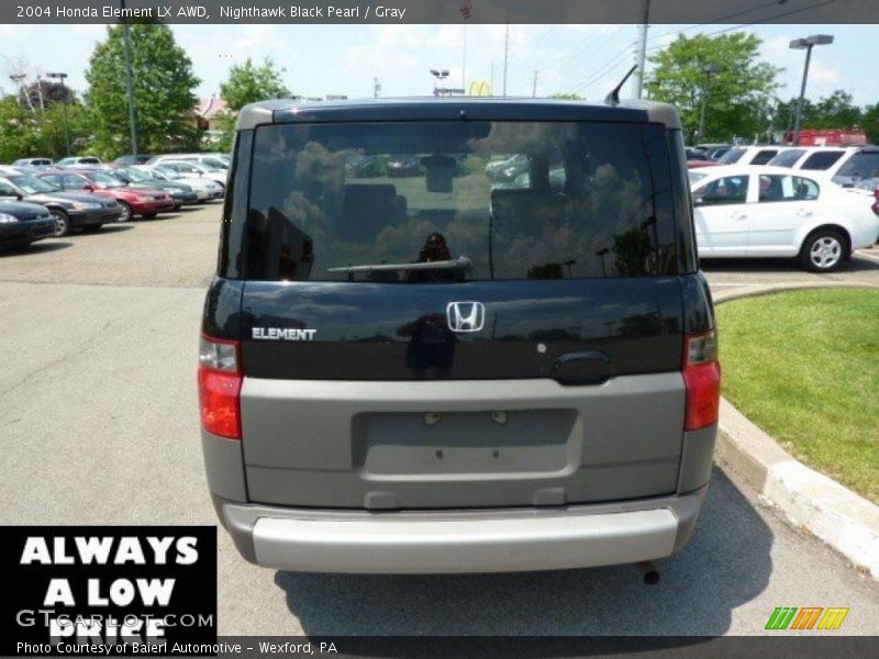 Nighthawk Black Pearl / Gray 2004 Honda Element LX AWD