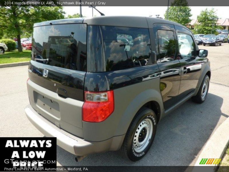 Nighthawk Black Pearl / Gray 2004 Honda Element LX AWD