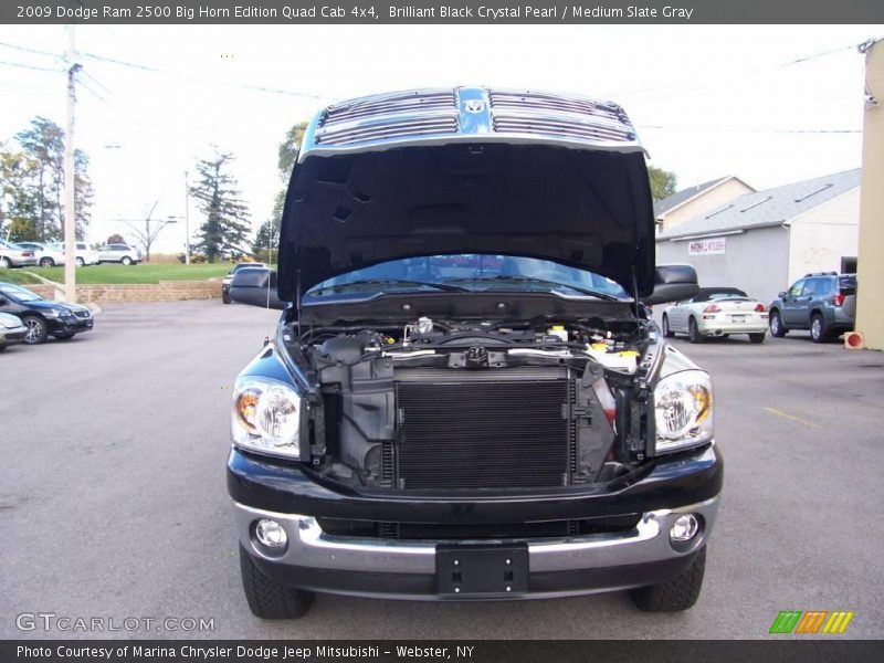 Brilliant Black Crystal Pearl / Medium Slate Gray 2009 Dodge Ram 2500 Big Horn Edition Quad Cab 4x4