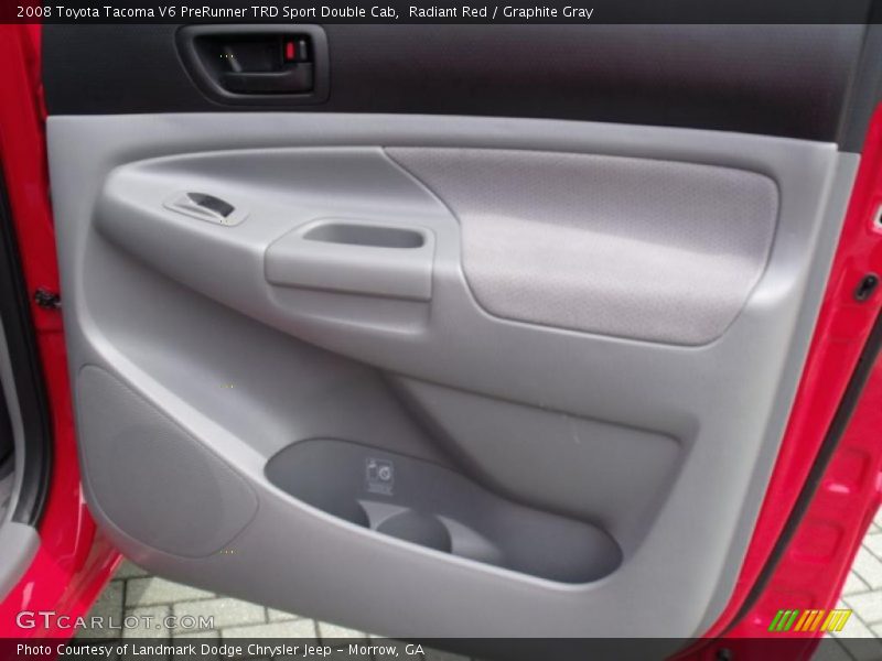 Radiant Red / Graphite Gray 2008 Toyota Tacoma V6 PreRunner TRD Sport Double Cab
