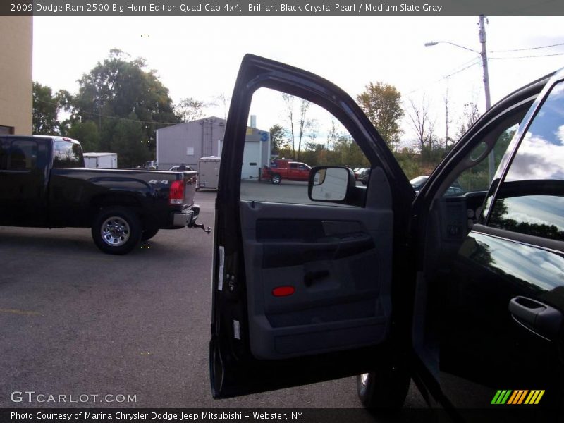 Brilliant Black Crystal Pearl / Medium Slate Gray 2009 Dodge Ram 2500 Big Horn Edition Quad Cab 4x4