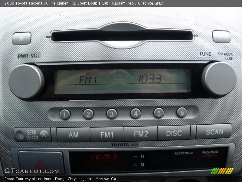 Radiant Red / Graphite Gray 2008 Toyota Tacoma V6 PreRunner TRD Sport Double Cab
