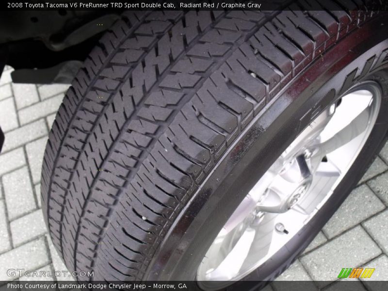 Radiant Red / Graphite Gray 2008 Toyota Tacoma V6 PreRunner TRD Sport Double Cab