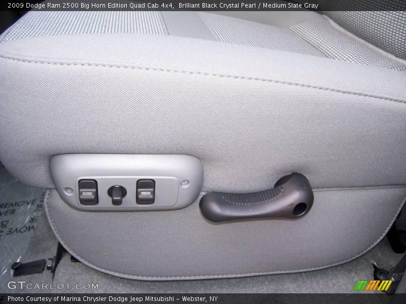 Brilliant Black Crystal Pearl / Medium Slate Gray 2009 Dodge Ram 2500 Big Horn Edition Quad Cab 4x4