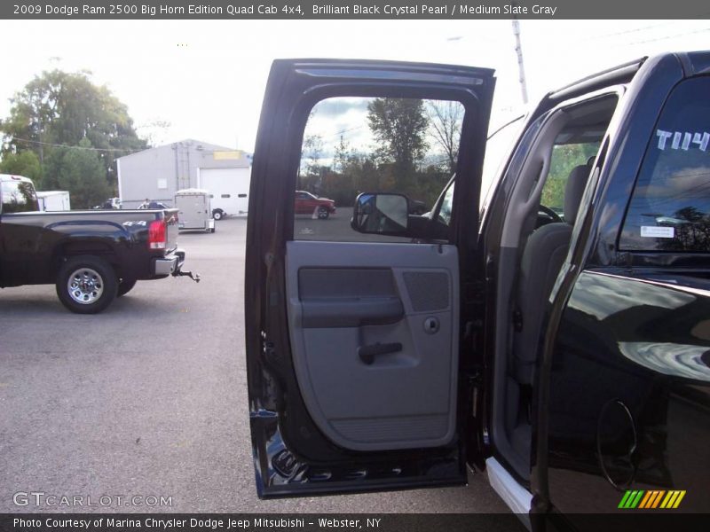 Brilliant Black Crystal Pearl / Medium Slate Gray 2009 Dodge Ram 2500 Big Horn Edition Quad Cab 4x4
