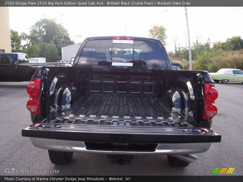 Brilliant Black Crystal Pearl / Medium Slate Gray 2009 Dodge Ram 2500 Big Horn Edition Quad Cab 4x4
