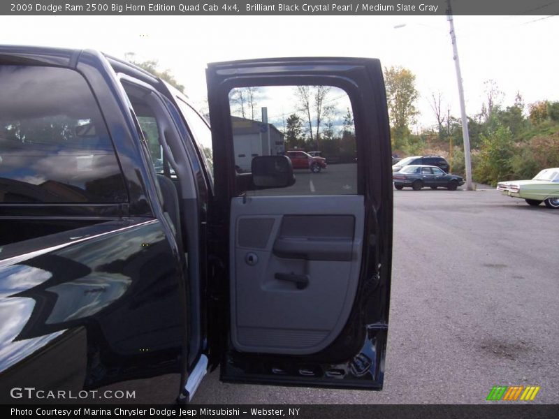 Brilliant Black Crystal Pearl / Medium Slate Gray 2009 Dodge Ram 2500 Big Horn Edition Quad Cab 4x4