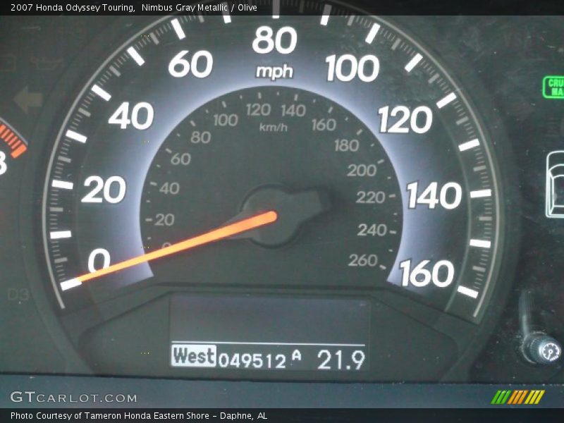 Nimbus Gray Metallic / Olive 2007 Honda Odyssey Touring