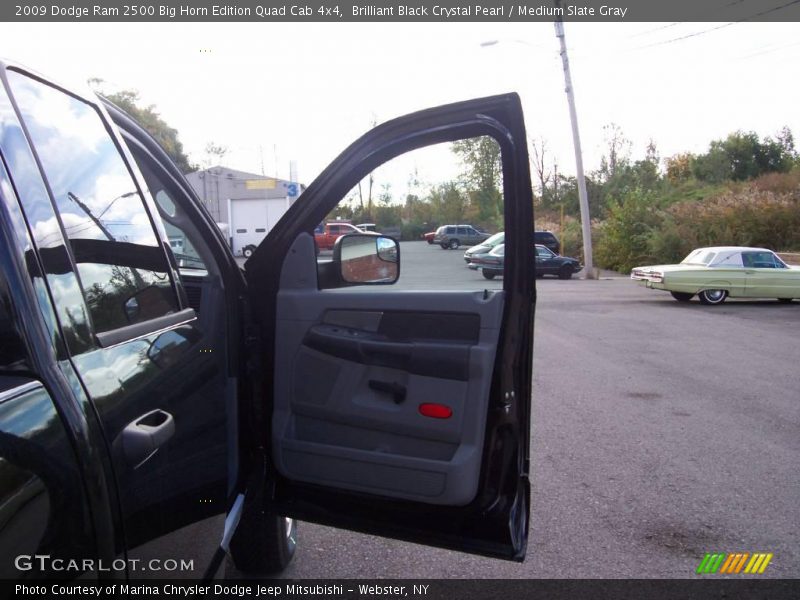 Brilliant Black Crystal Pearl / Medium Slate Gray 2009 Dodge Ram 2500 Big Horn Edition Quad Cab 4x4