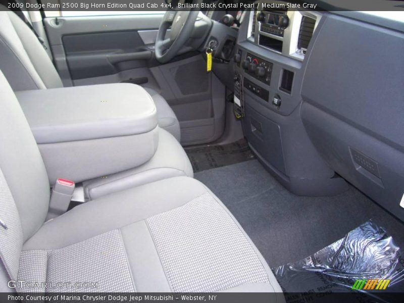 Brilliant Black Crystal Pearl / Medium Slate Gray 2009 Dodge Ram 2500 Big Horn Edition Quad Cab 4x4