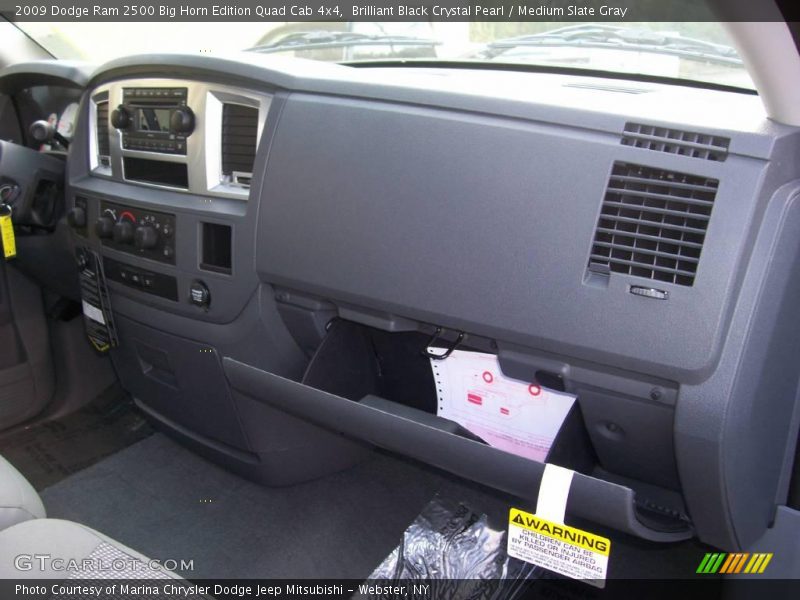 Brilliant Black Crystal Pearl / Medium Slate Gray 2009 Dodge Ram 2500 Big Horn Edition Quad Cab 4x4