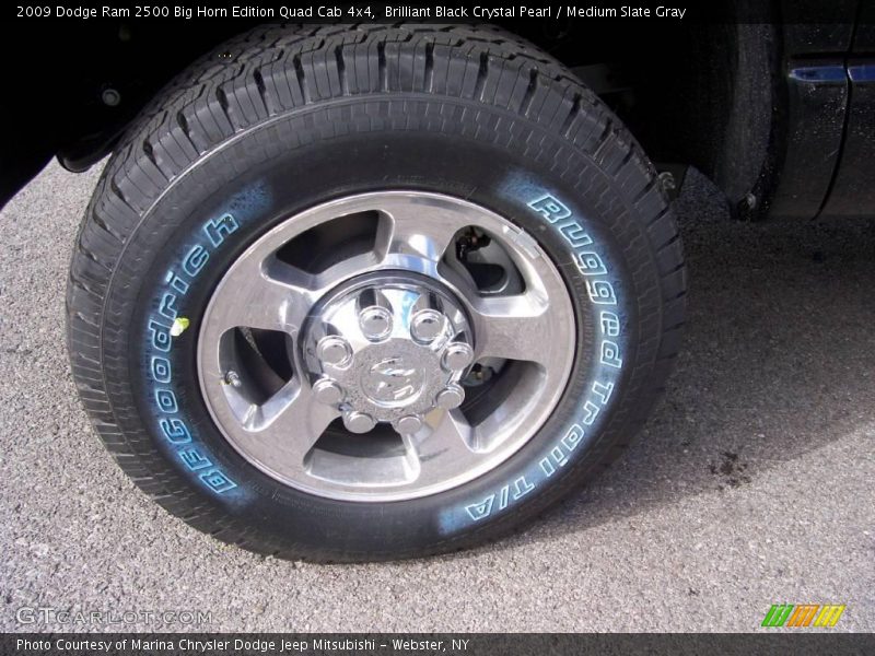 Brilliant Black Crystal Pearl / Medium Slate Gray 2009 Dodge Ram 2500 Big Horn Edition Quad Cab 4x4